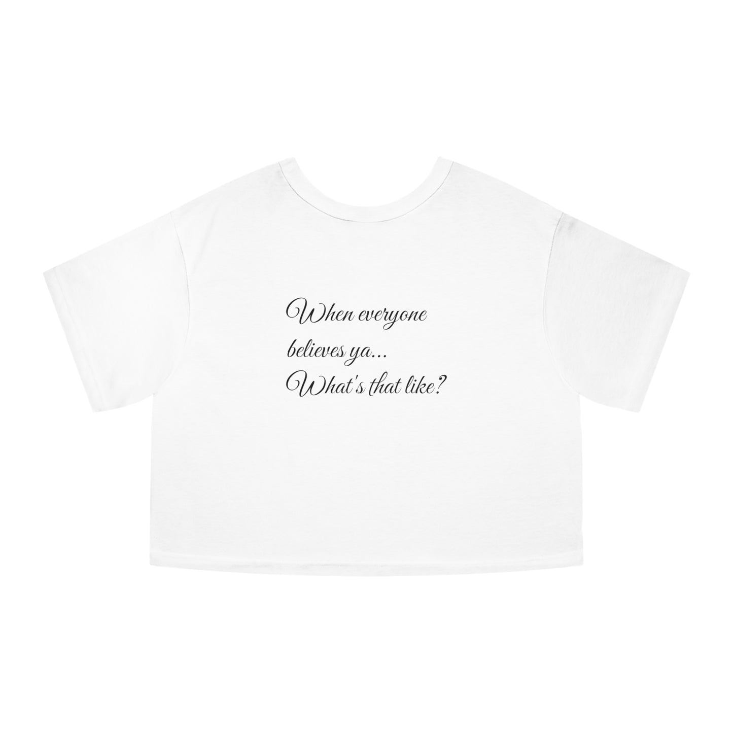 The Man Cropped T-Shirt