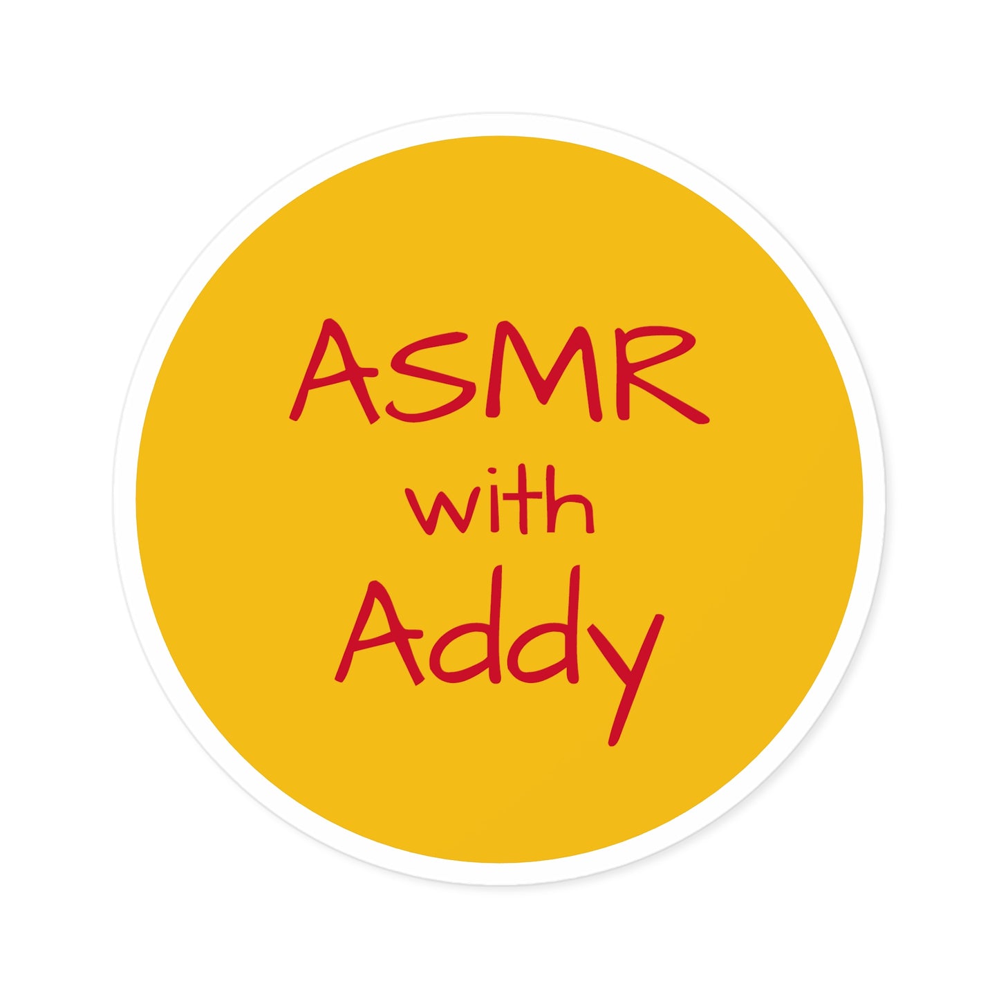 ASMR with Addy Yellow Stickers