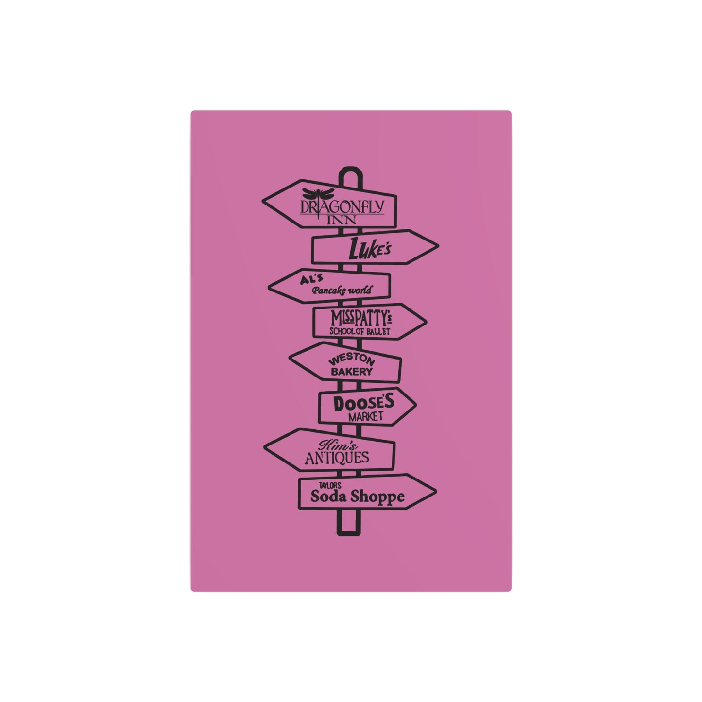 Gilmore Girls Metal Art Sign