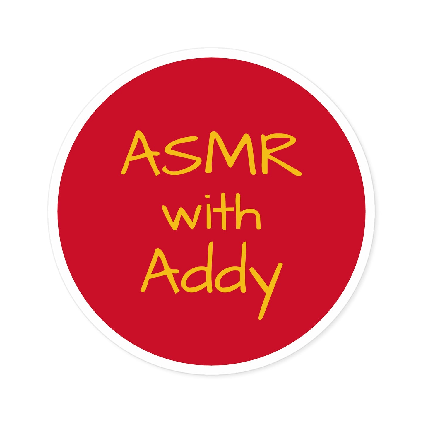 ASMR with Addy Red Stickers