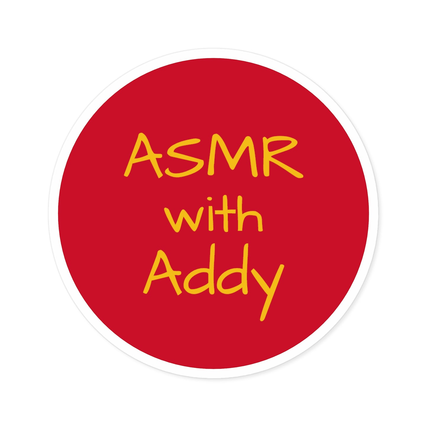ASMR with Addy Red Stickers