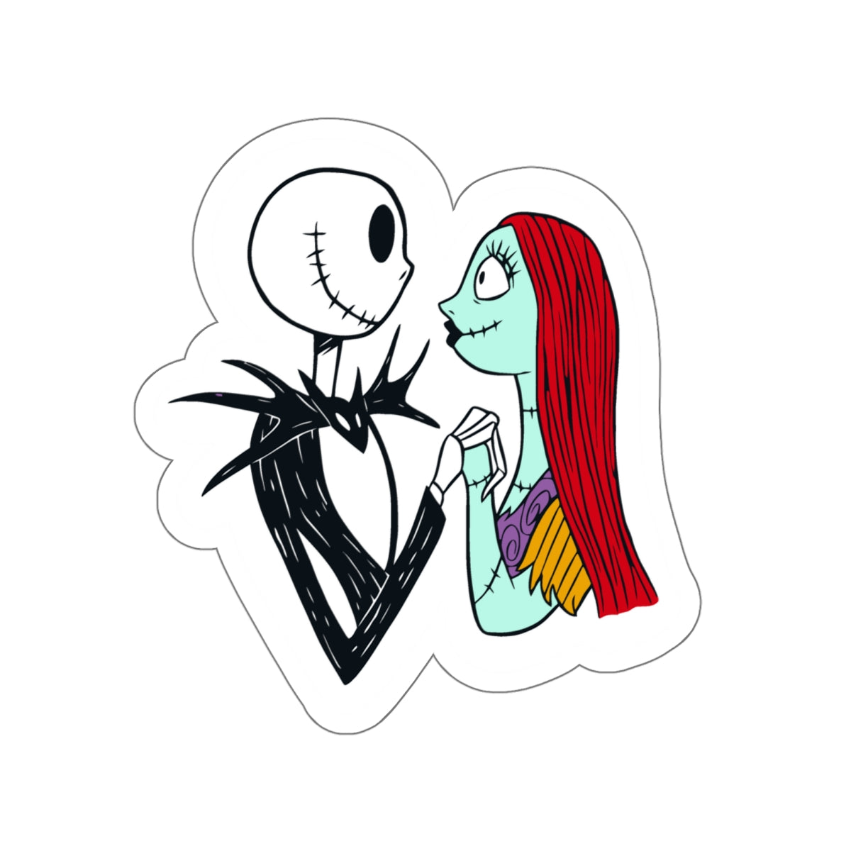 Jack and Sally Sticker