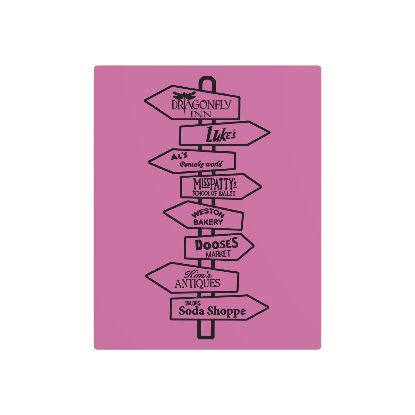 Gilmore Girls Metal Art Sign