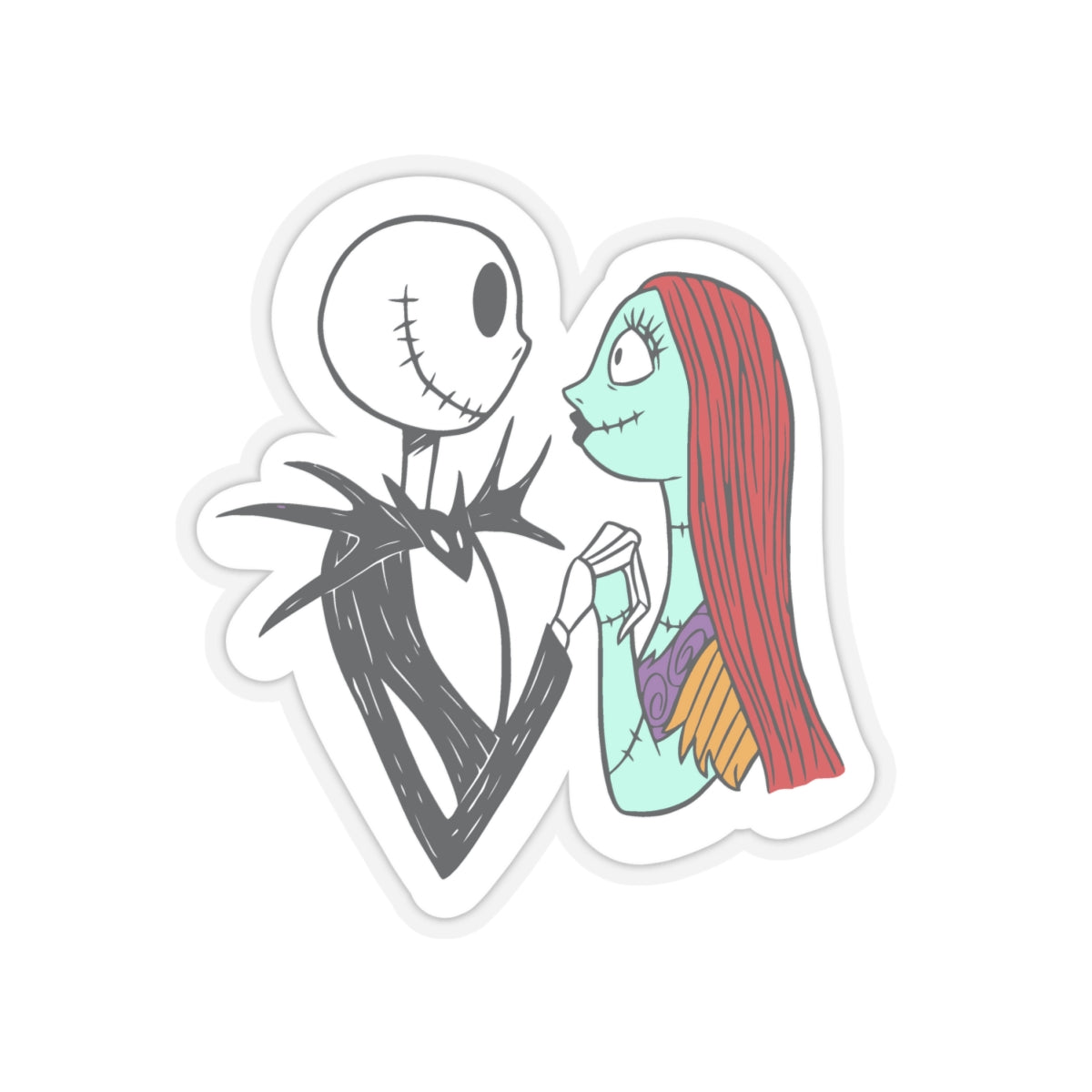 Jack and Sally Sticker