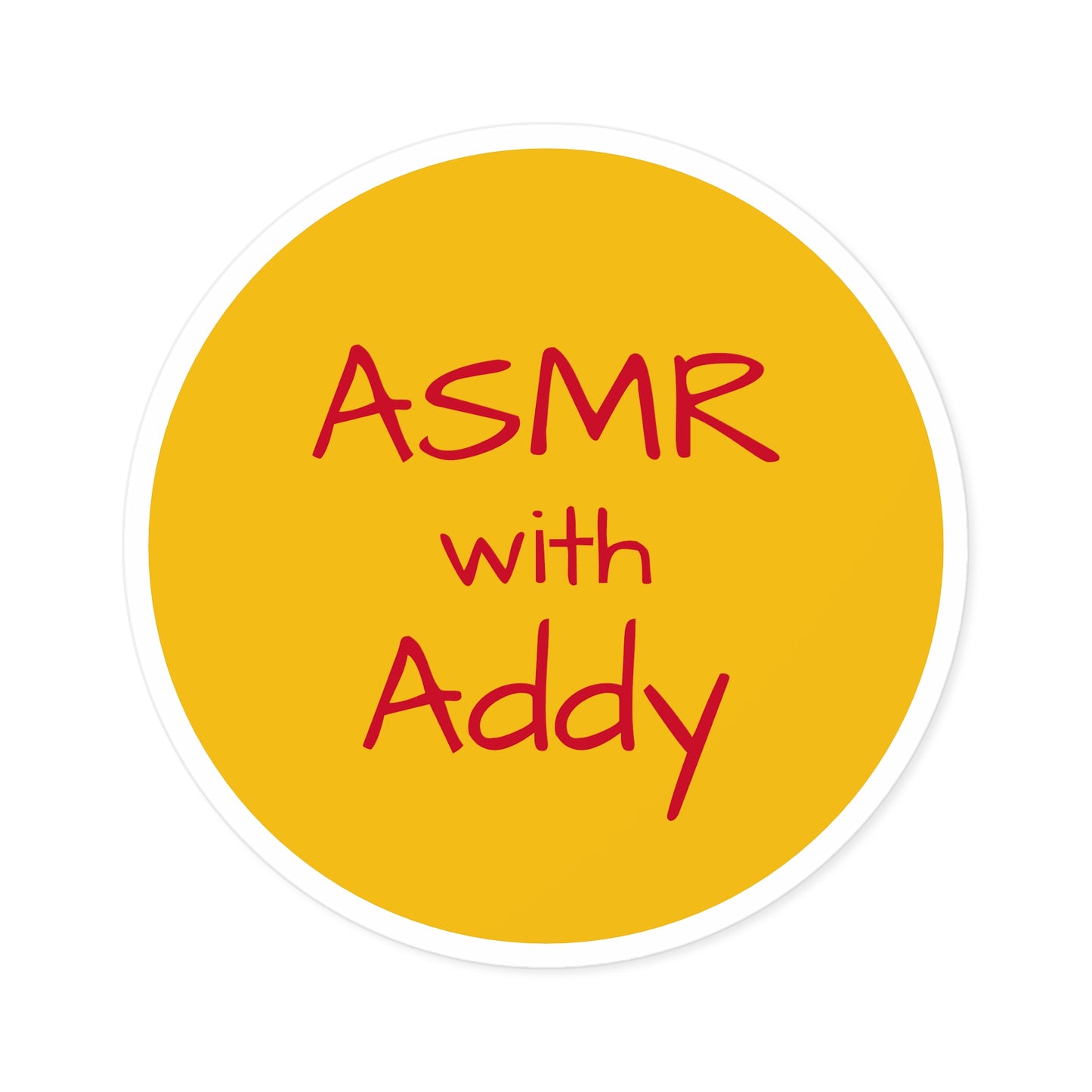 ASMR with Addy Yellow Stickers