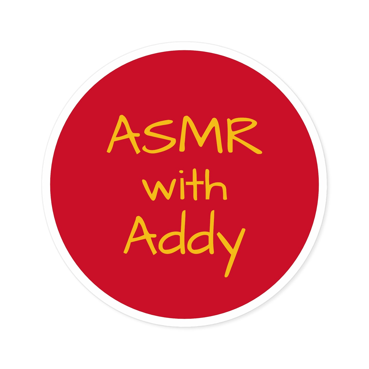 ASMR with Addy Red Stickers
