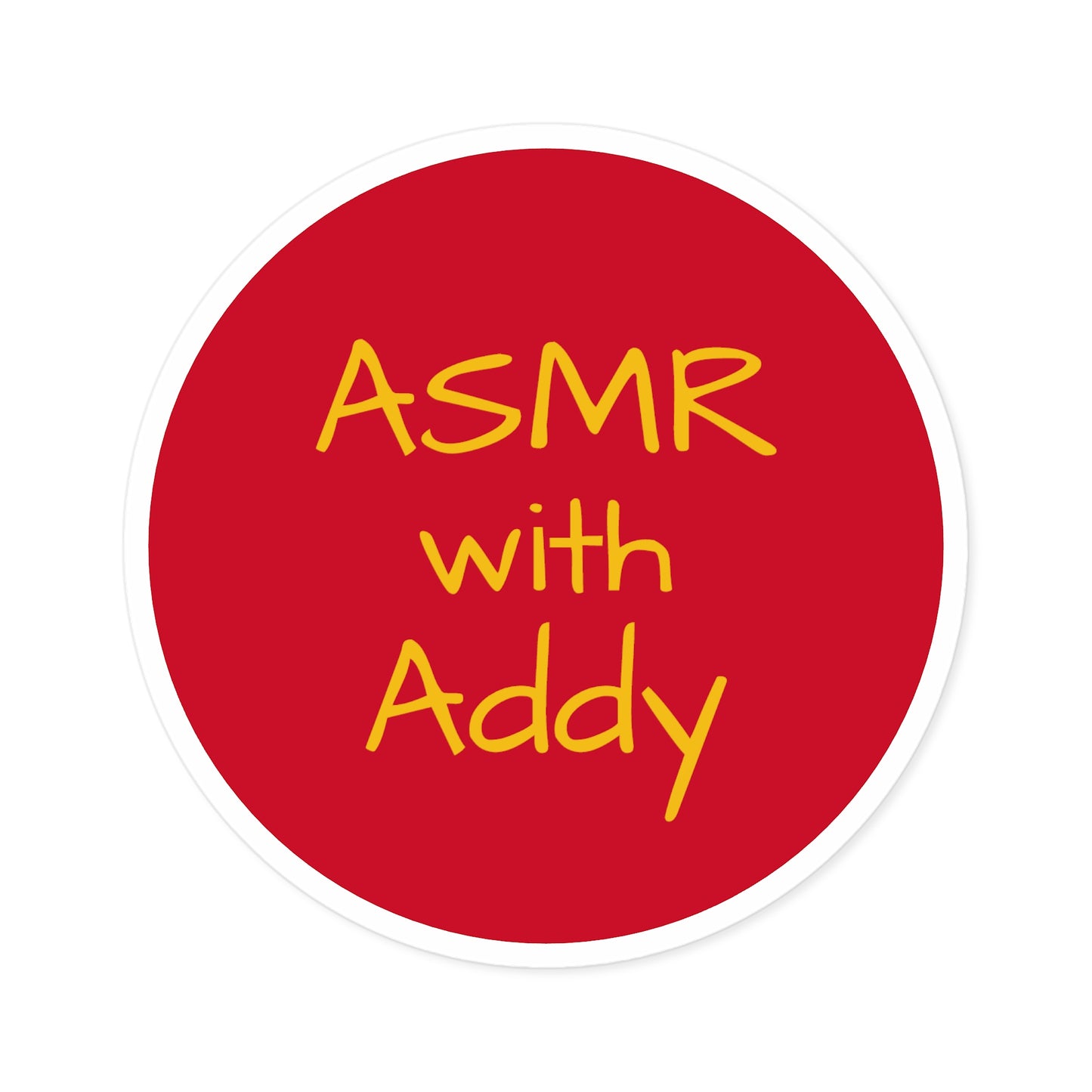 ASMR with Addy Red Stickers