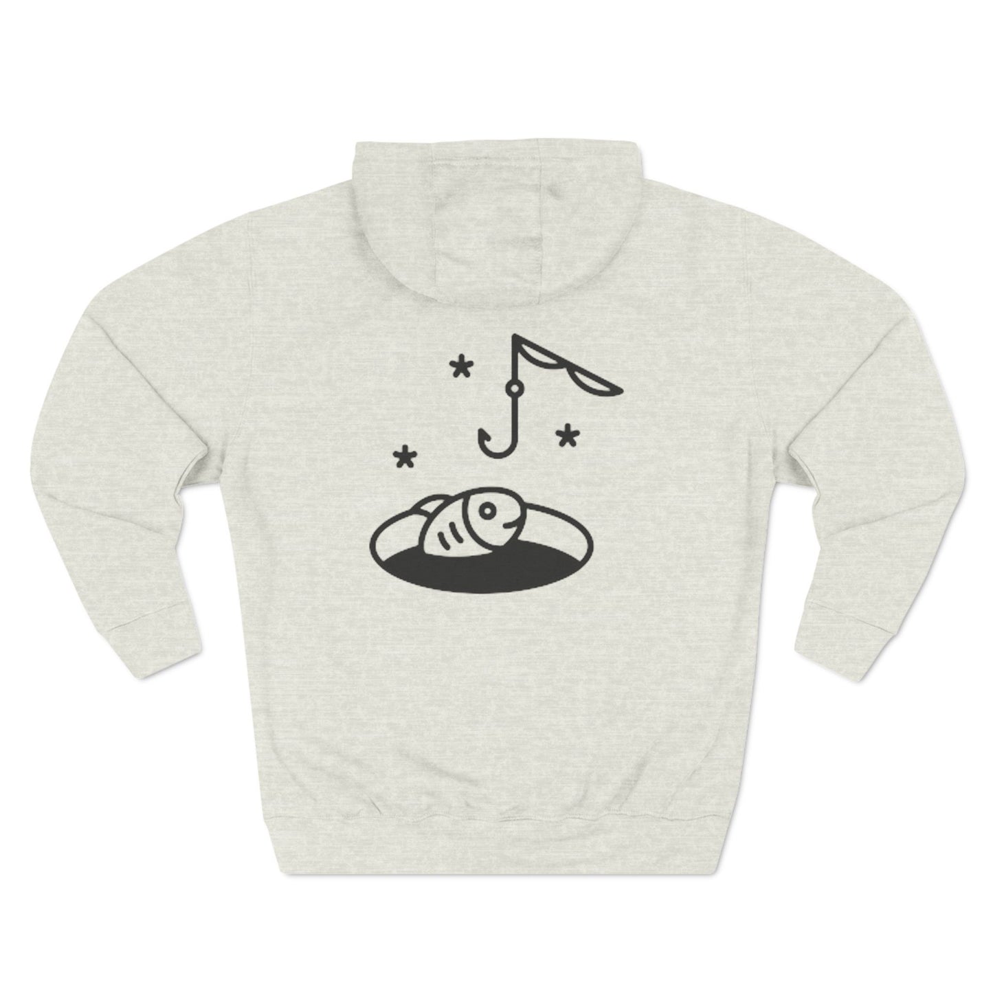 Ice Fishing Three-Panel Fleece Hoodie